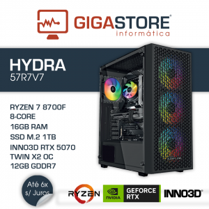 Desktop Gaming HYDRA-57R7V7 RYZEN 7 8700F 32GB RAM 1TB SSD W11